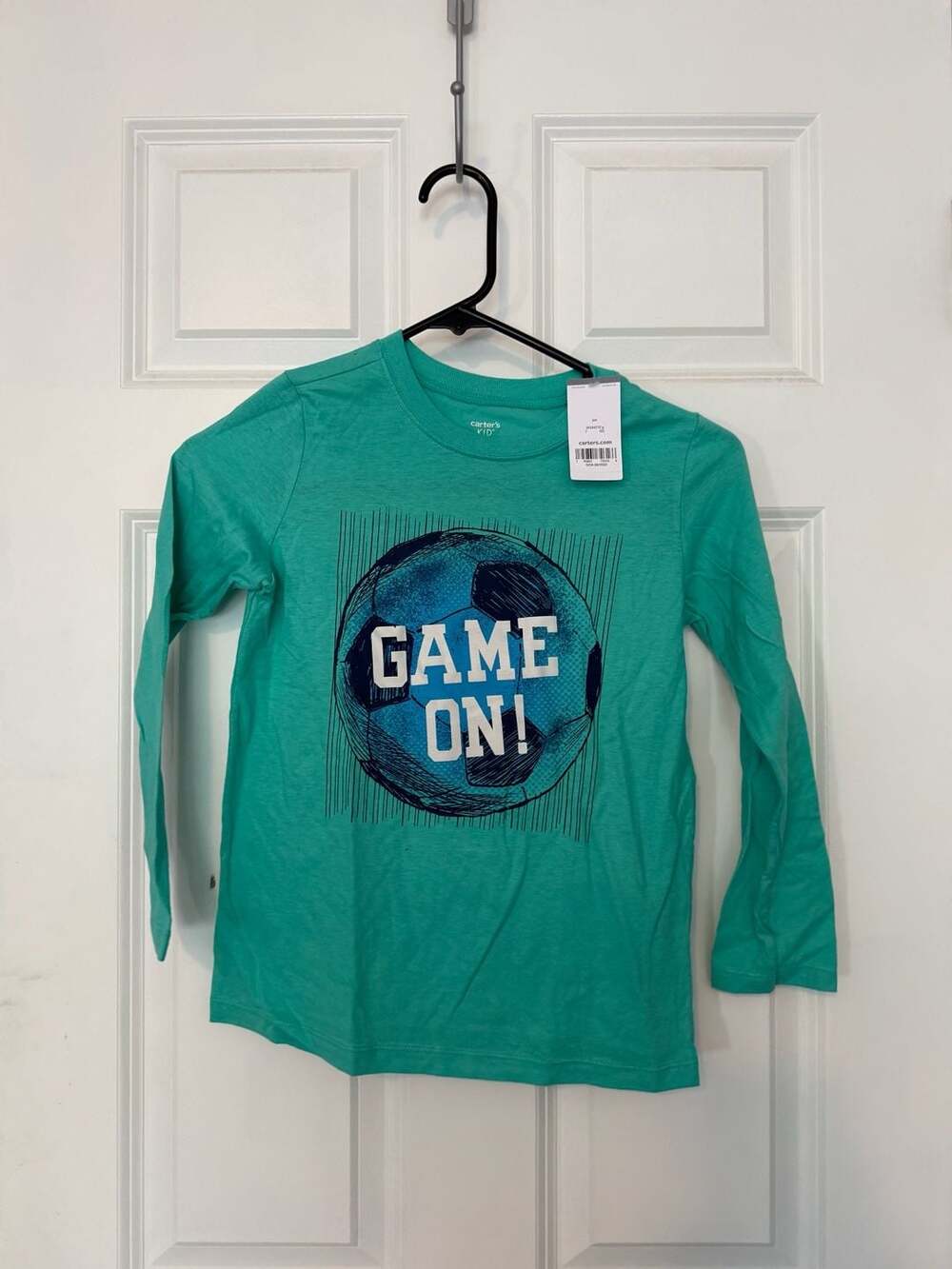 Carter's Kid Game On Soccer Ball Long Sleeve Graphic T-Shirt